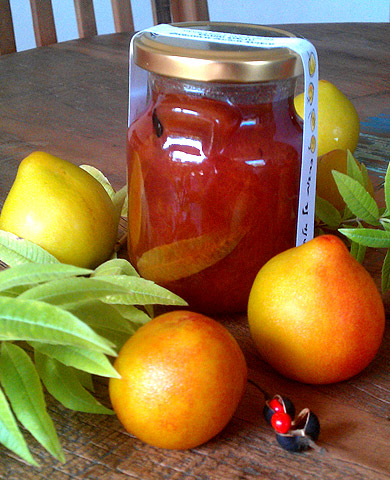 Yellow plums confiture