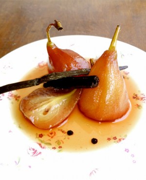 Merlot Poached Pears - Ella's jams